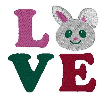 Bunny love square