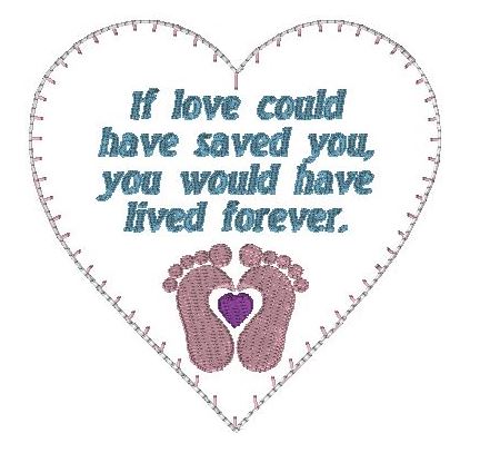 If Love Memory Heart - Baby feet