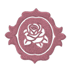 Rose medallion - embossed